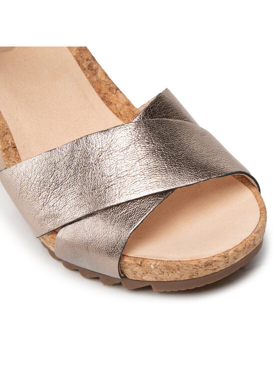 Clarks Basutės Clarks Flex Sun 261504324 Auksinė