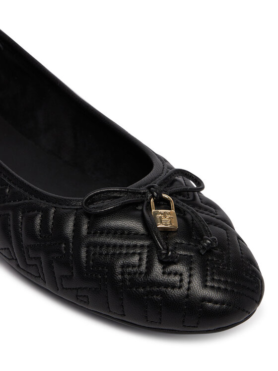 Tommy Hilfiger Balerinos Tommy Hilfiger Th Quilted Ballerina FW0FW09264 Juoda