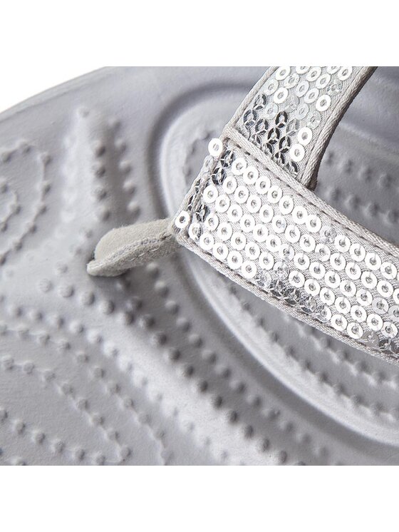 Crocs Žabky Crocs Capri V Sequin W 204311 Strieborná