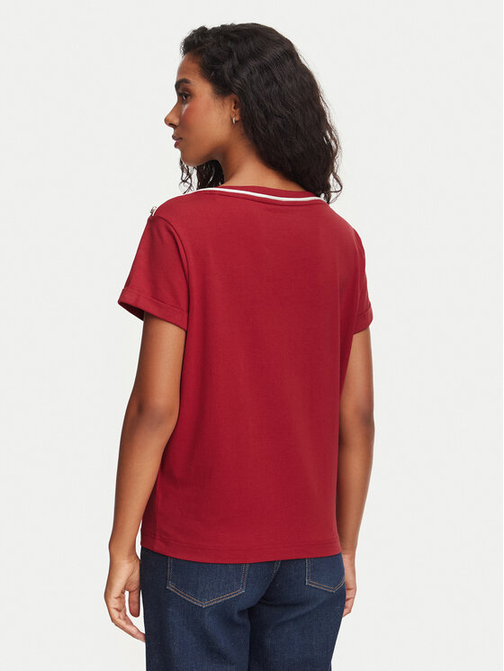 Guess Guess T-Shirt W6YI58 K5317 Σκούρο κόκκινο Regular Fit