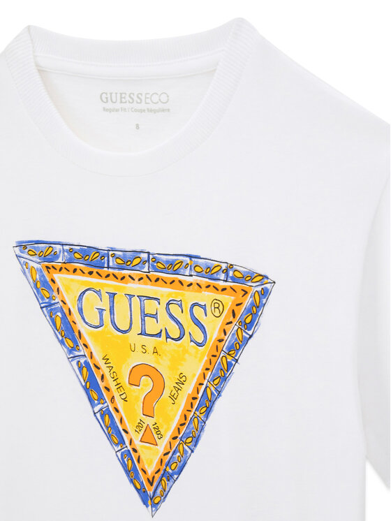 Guess Guess T-shirt L6GI00 K8HM4 Bianco Regular Fit