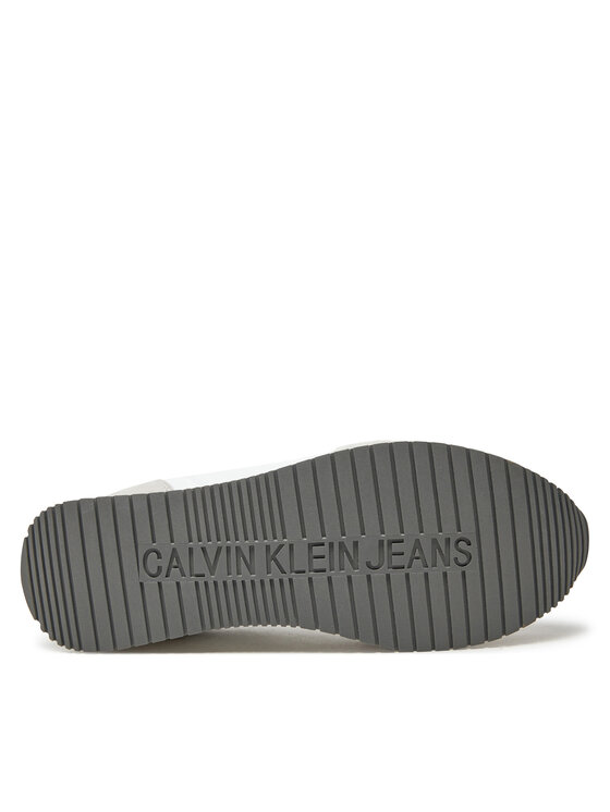 Calvin Klein Jeans Сникърси Calvin Klein Jeans Retro Sock Runner Mg Wmm YM0YM01152 Бял