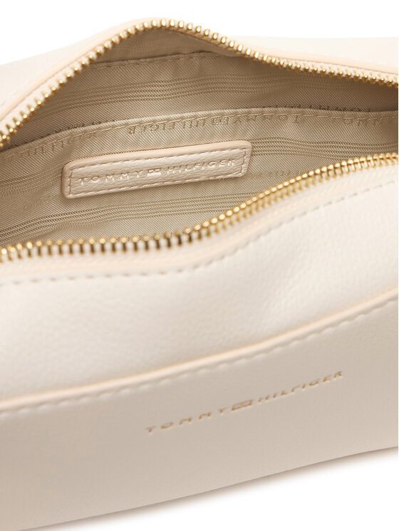 Tommy Hilfiger Τσάντα Tommy Hilfiger Th Logo Camera Bag AW0AW18115 Κρεμ