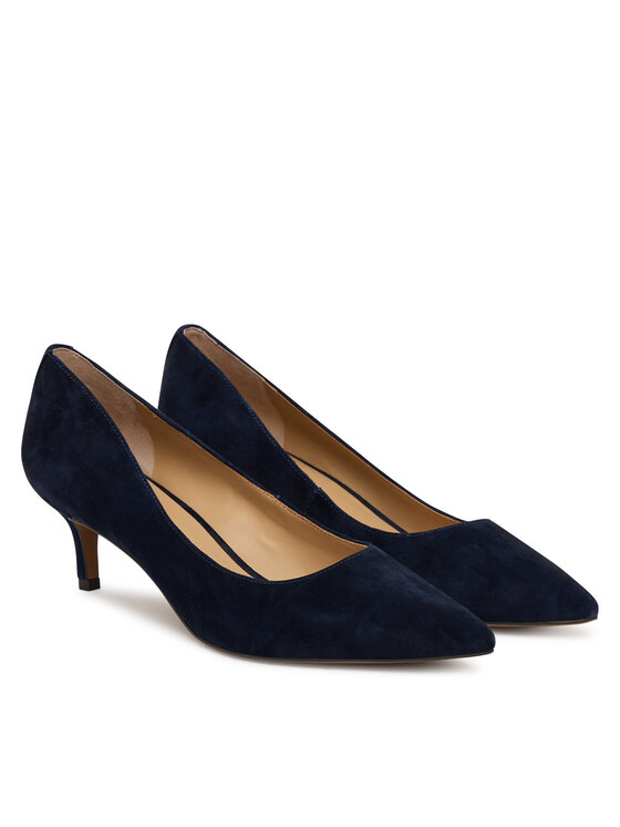 LAUREN RALPH LAUREN Čevlji z visoko peto LAUREN RALPH LAUREN Adrienne  802P17691001 Mornarsko modra