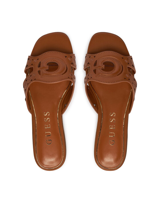Guess Шльопанці Guess FLJCS2 LEA03 Коричневий