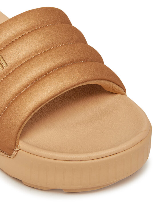 Puma Nazouváky Puma Karmen Slide Puffy Wns Aqua Metallics PU 400679 02 Zlatá