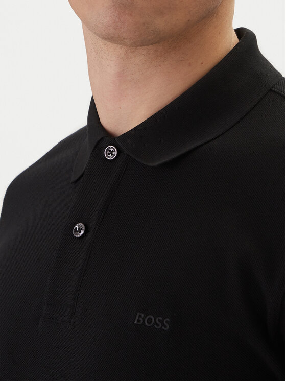 BOSS BOSS Polo Pallas 50553564 Negro Regular Fit