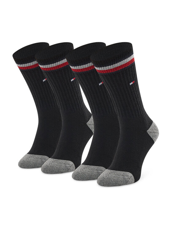 Tommy Hilfiger Dlhé ponožky Tommy Hilfiger 100001500 Čierna