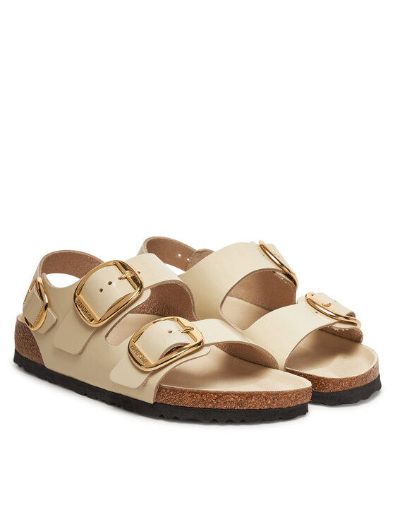 Birkenstock Sandály Birkenstock Milano Big Buckle 1025395 Écru