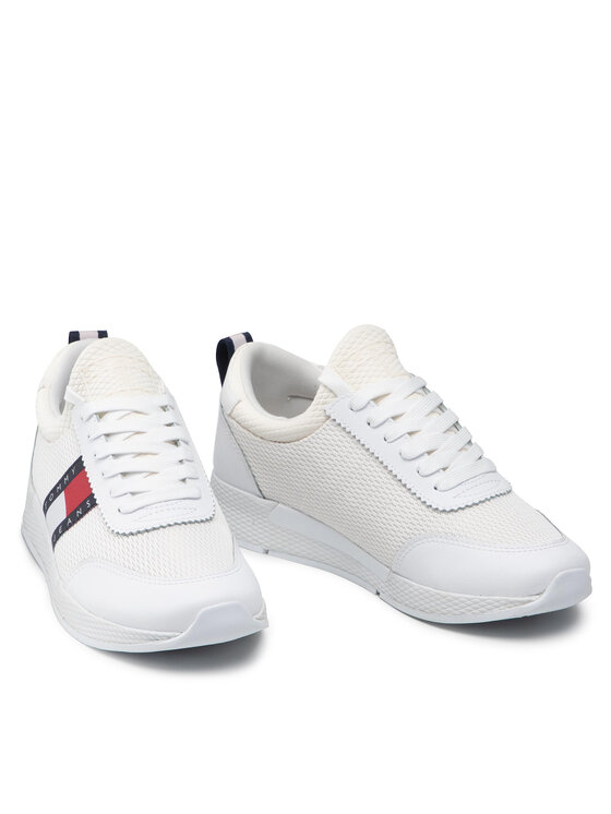 Tommy Jeans Snīkeri Tommy Jeans Flexi Runner Wmn EN0EN01789 Balts