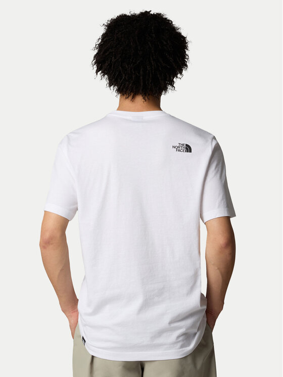 The North Face The North Face Marškinėliai Easy NF0A8A6C Balta Regular Fit