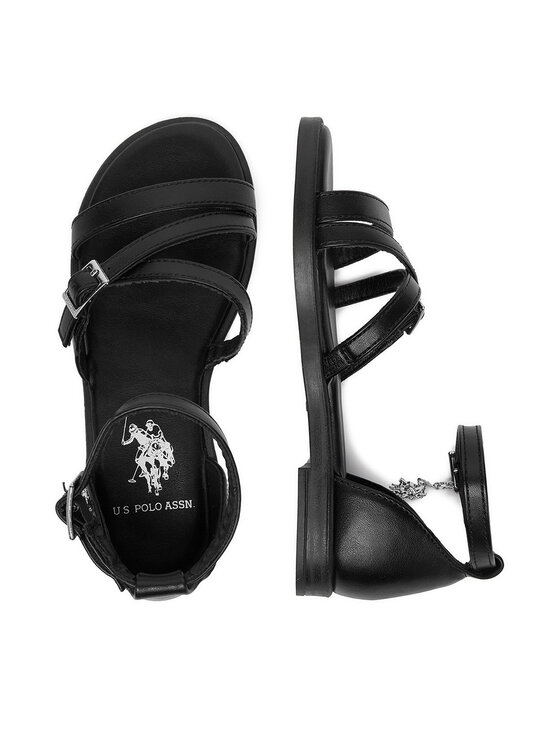U.S. Polo Assn. Босоніжки U.S. Polo Assn. EO-ANGE001K/6Y1 Чорний