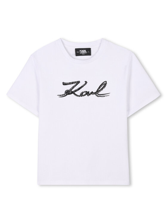Karl Lagerfeld Kids Karl Lagerfeld Kids Футболка Z30485 S Білий Regular Fit