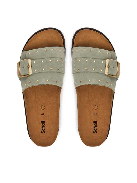 Scholl Чехли Scholl Joyce F32243 Зелен