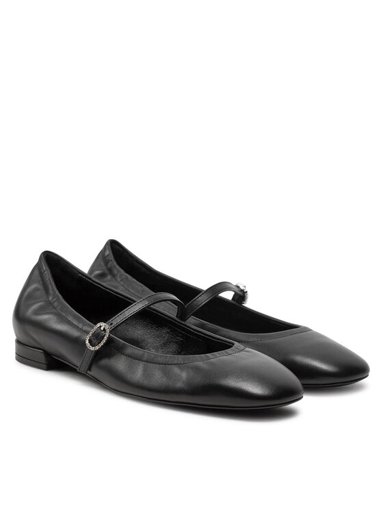 Stuart Weitzman Балетки Stuart Weitzman Claris Ballet Flat SI573 Чорний