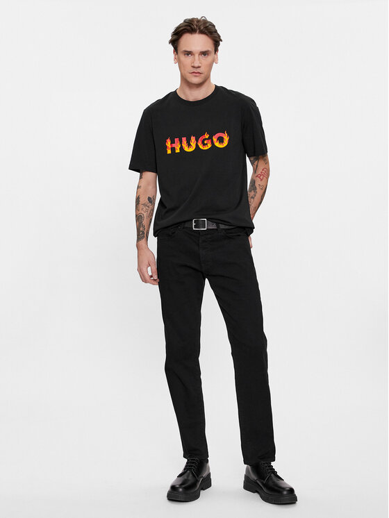 HUGO Hugo T-shirt Danda 50504542 Crna Regular Fit