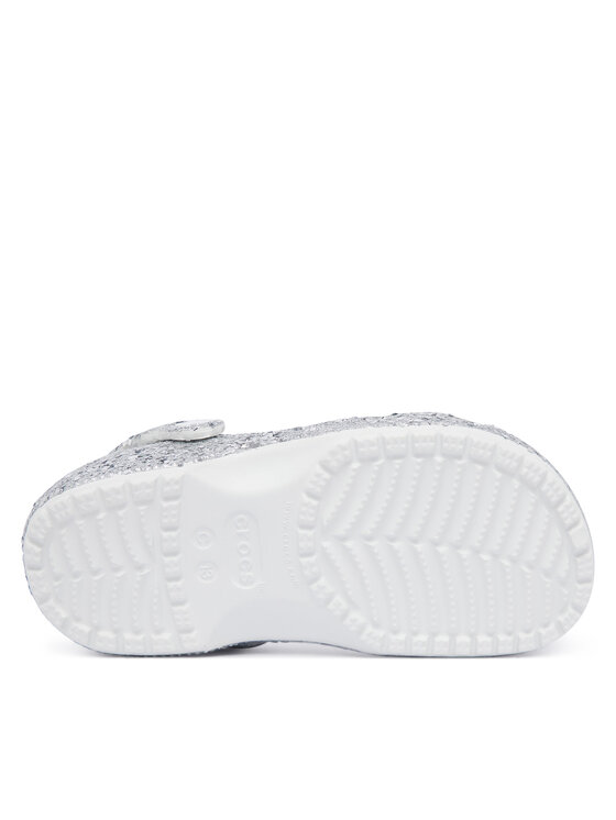 Crocs Шльопанці Crocs Classic Dazzle Glitter Clog K 213915 Срібний