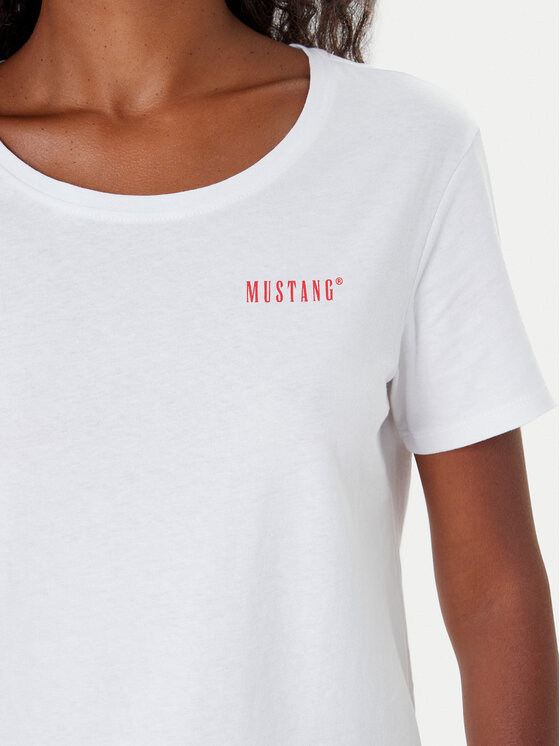 Mustang Mustang Camiseta Alma 1016748 Blanco Regular Fit