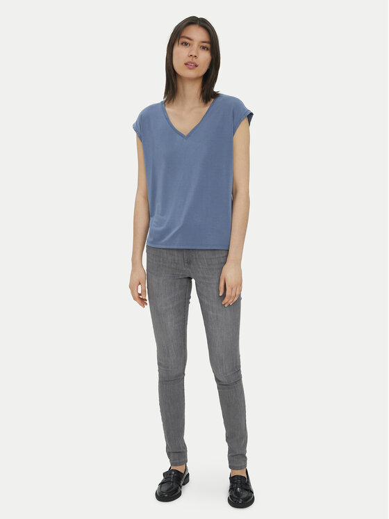 Vero Moda Vero Moda Футболка Filli 10247666 Голубий Regular Fit