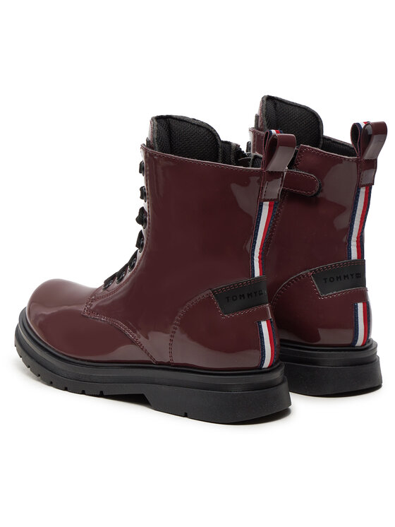 Tommy Hilfiger Členková obuv Tommy Hilfiger T4A5-33588-0775 M Bordová