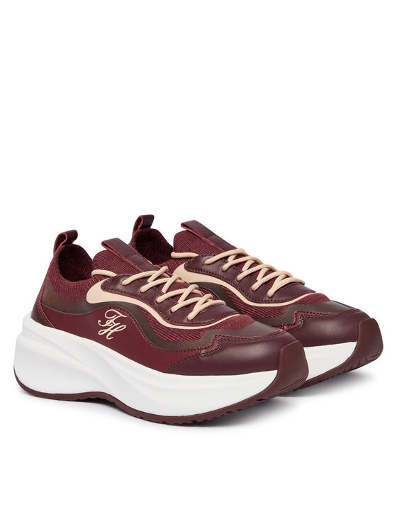 Tommy Hilfiger Sneakers Tommy Hilfiger TH Wave Runner FW0FW09484 Bordeaux