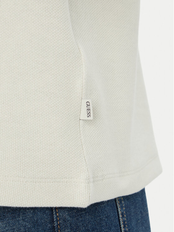 Guess Jeans Guess Jeans Camiseta M6YP09 K4177 Crema Regular Fit