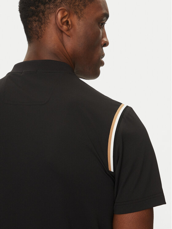 BOSS BOSS Поло Pariq 50534347 Чорний Slim Fit