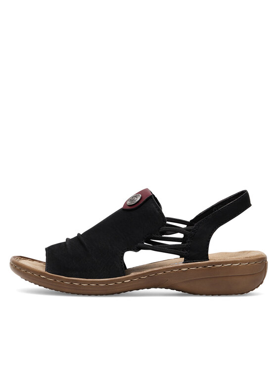 Rieker Sandale Rieker 60872-00 Negru