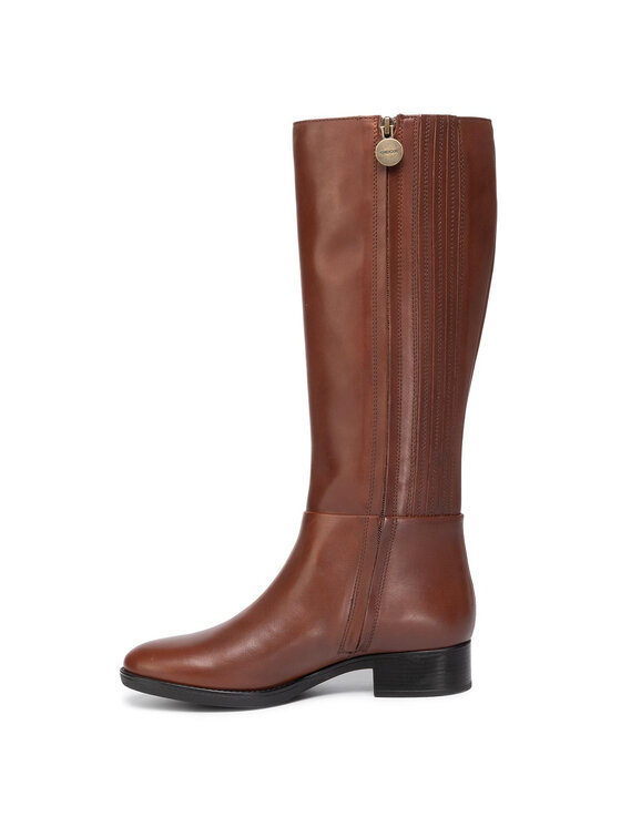 Geox Čižmy vo vojenskom štýle Geox D Felicity D D84G1D 00043 C0013 Hnedá