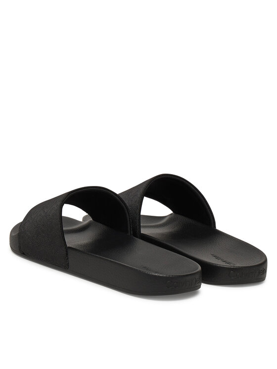 Calvin Klein Chanclas Calvin Klein Pool Slide Jaq Mono HM0HM01762 Negro