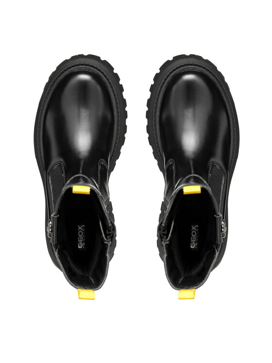 Geox Čižmy Geox J Maquinnens Girl J46M6A 0CNNH C9999 S Čierna