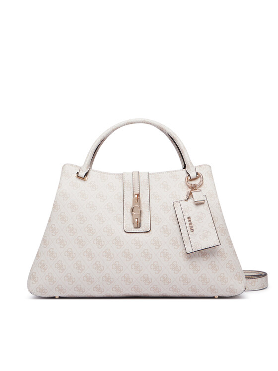 Guess Τσάντα Guess Yvonne Logo HWSG23 78220 Κρεμ