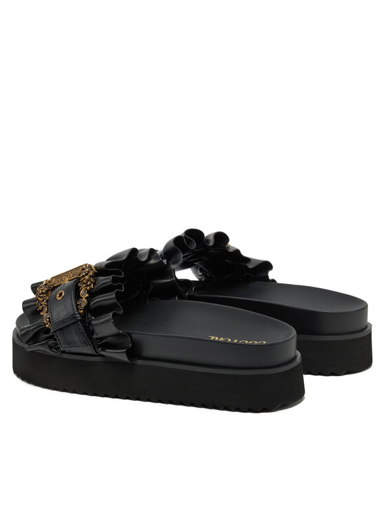 Versace Jeans Couture Şlapi Versace Jeans Couture 78VA3SM5 Negru