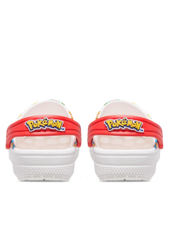Crocs Şlapi Crocs Classic Pokemon Clog Kids 207739 Alb