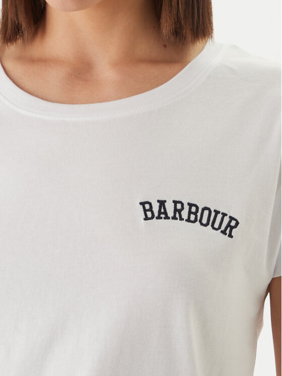 Barbour Barbour Camiseta Bede LTS0718WH11 Blanco Regular Fit