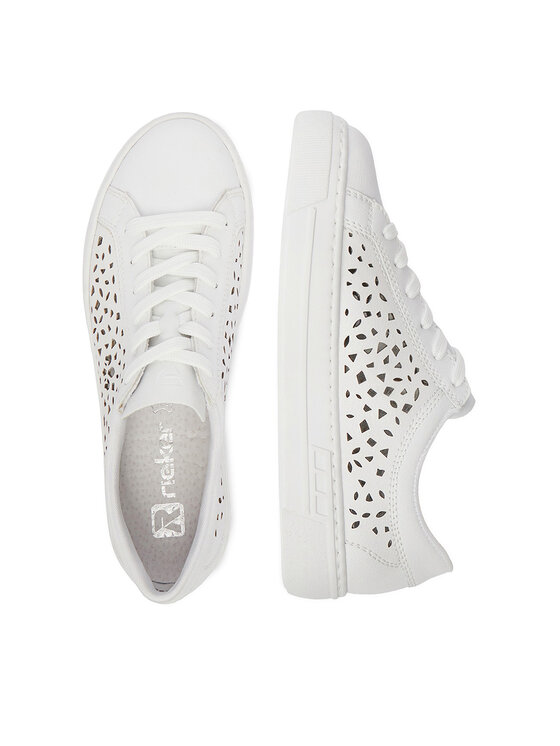 Rieker Sneakersy Rieker CEO-L8831-80 Bílá