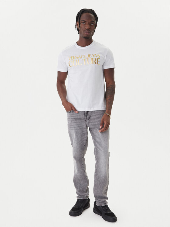 Versace Jeans Couture Versace Jeans Couture Camiseta 79GAHT05 CJ00T Blanco Regular Fit