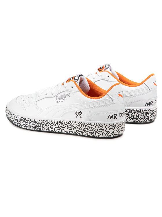 Puma Sneakersy Puma Sky Lx Low Mr Doodle 374211 01 Biela
