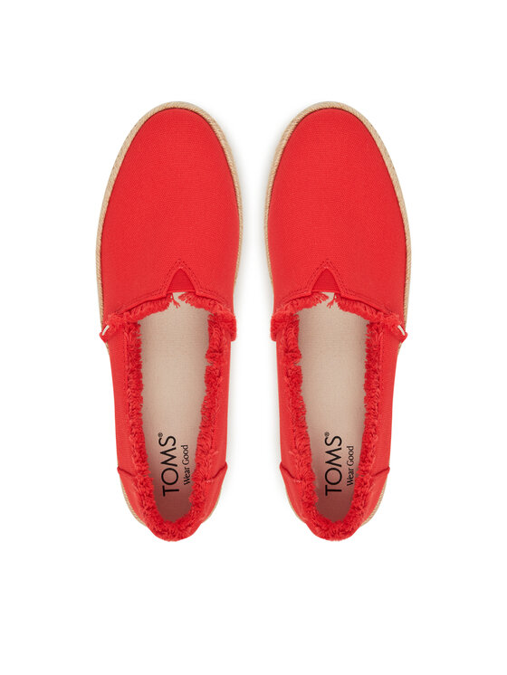 Toms Еспадрильї Toms Valencia Platform 10021919 Червоний