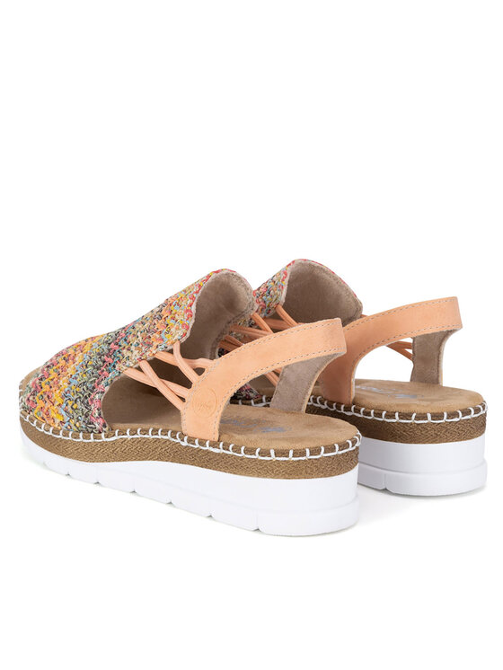 Rieker Sandały Rieker V1241-90 Kolorowy
