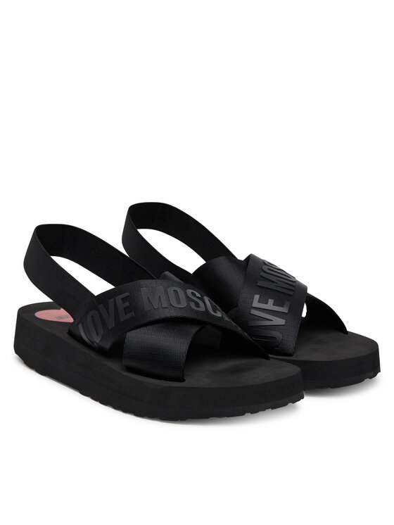 LOVE MOSCHINO Босоніжки LOVE MOSCHINO JA16214G0MIX4000 Чорний