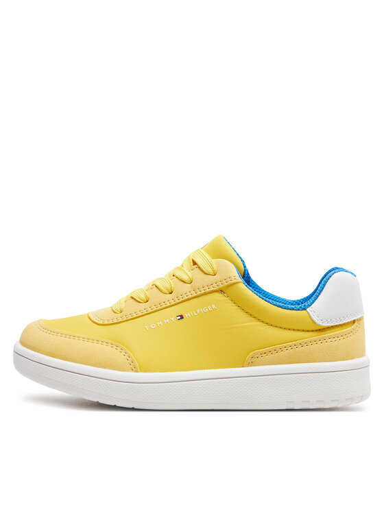 Tommy Hilfiger Sneakersy Tommy Hilfiger Low Cut Lace-Up Sneaker T3X9-33351-1694 M Žltá