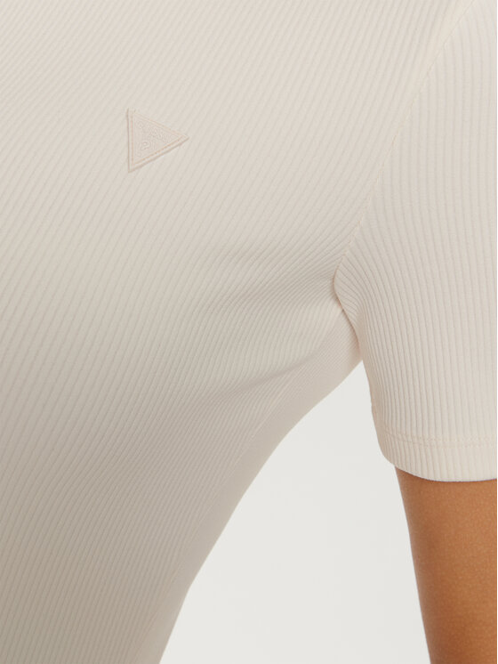 Guess Guess Футболка V5RI04 KCLH0 Écru Regular Fit