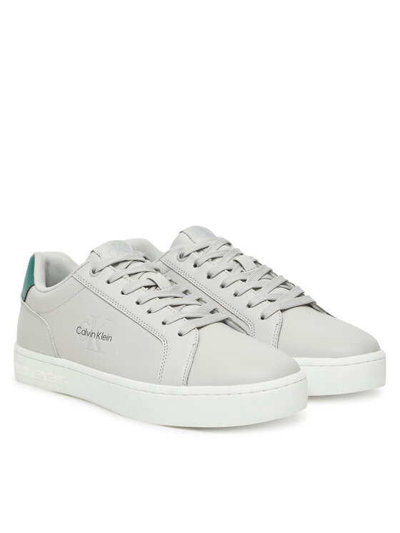 Calvin Klein Jeans Laisvalaikio batai Calvin Klein Jeans Classic Cupsole Mono Lth YM0YM01369 Pilka