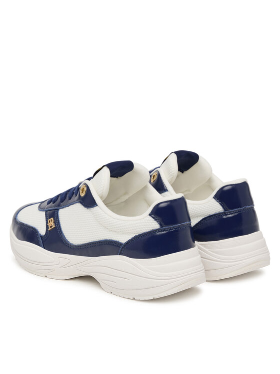 Tommy Hilfiger Snīkeri Tommy Hilfiger Modern Runner Shiny Leather FW0FW09413 Tumši zils