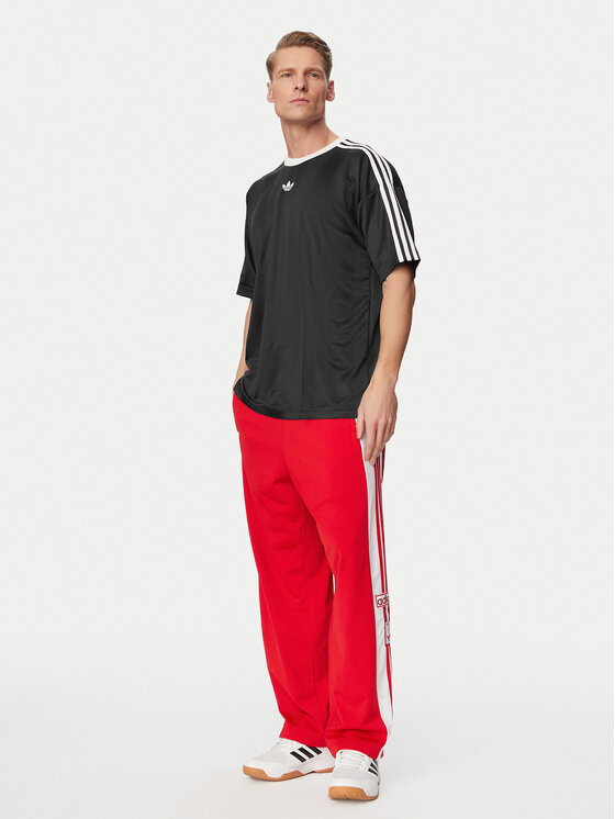 adidas adidas Футболка adicolor Jacquard KD5830 Чорний Loose Fit
