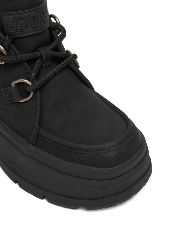 Buffalo Īsie zābaki Buffalo Olympia Chukka Warm 1622613 Melns