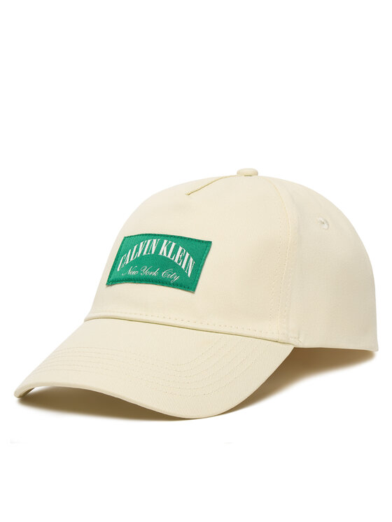 Calvin Klein Kšiltovka Calvin Klein Heritage Crest Patch Cap LV04D5103G Béžová