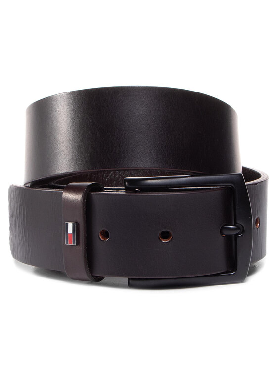 Tommy Hilfiger Ζώνη Ανδρική Tommy Hilfiger Denton Leather 3.5 AM0AM06626 Καφέ