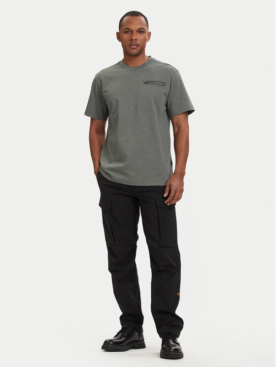 G-Star Raw G-Star Raw Camiseta Distressed D28891-E512 Verde oscuro Regular Fit
